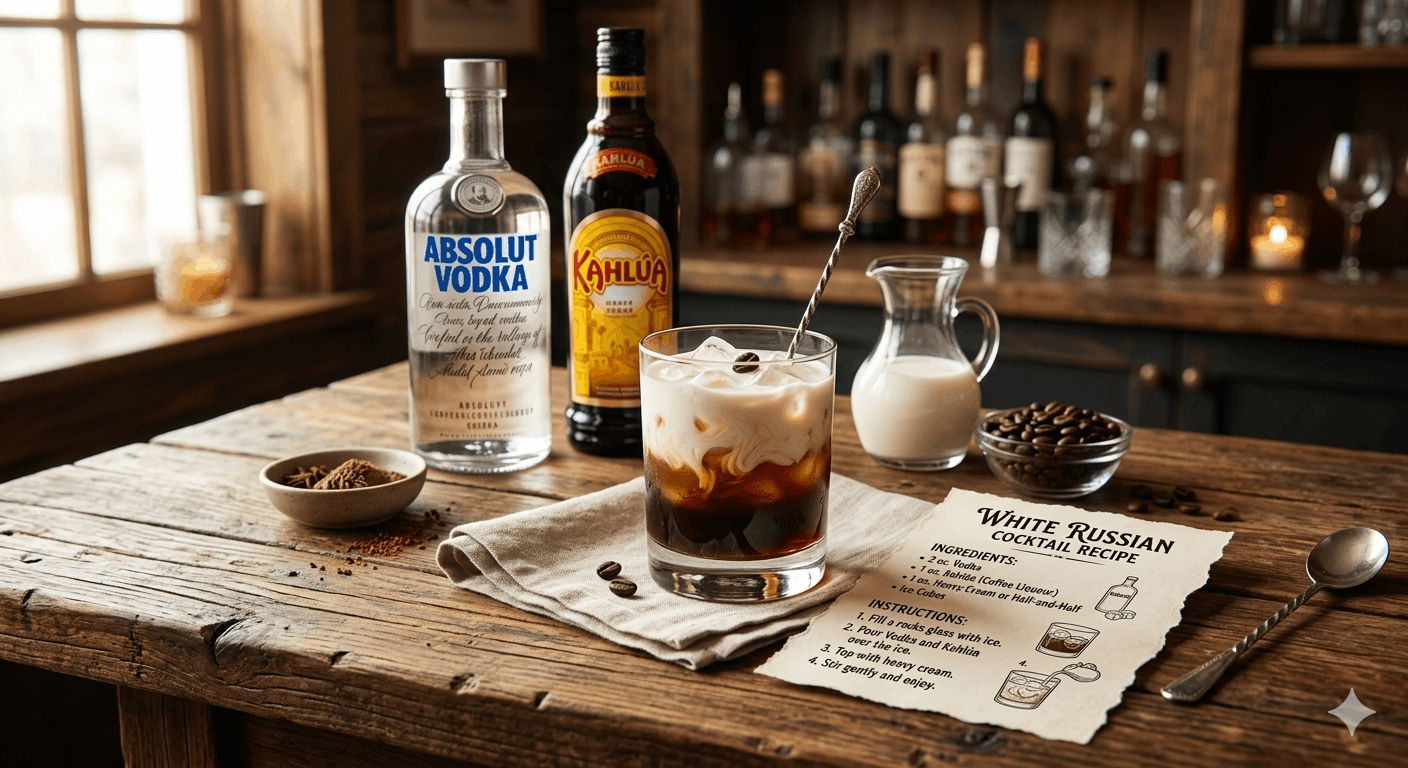 White Russian Cocktail Recipe